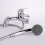 Cassellie Chrome Single Lever Bath Mixer Tap & Handheld Shower Head 1