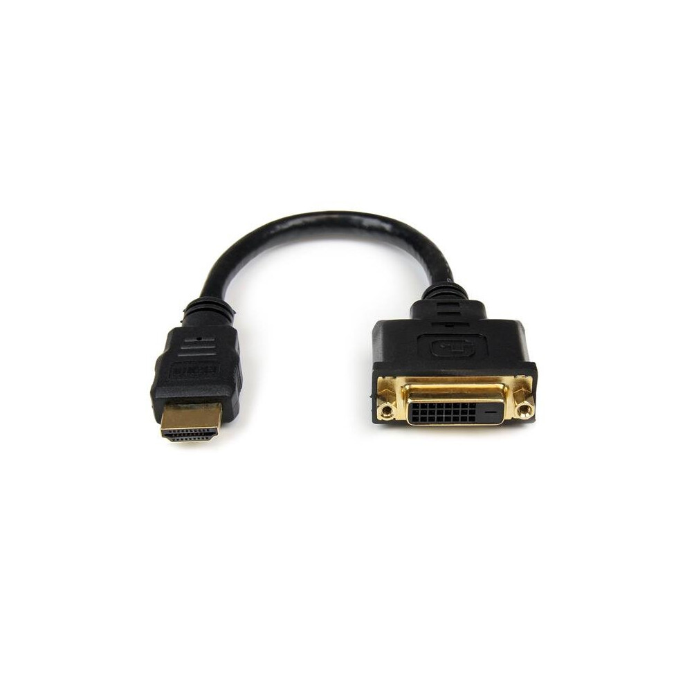 Startech.com 8In Hdmi To Dvi-D Video Cable Adapter - Hdmi Male To Dvi Female