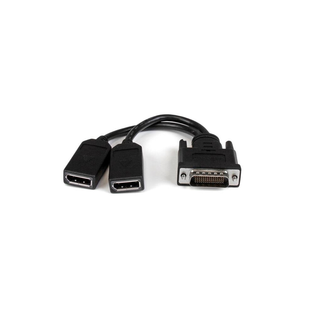 Startech.com 8In Lfh 59 Male To Dual Female Displayport Dms 59 Cable