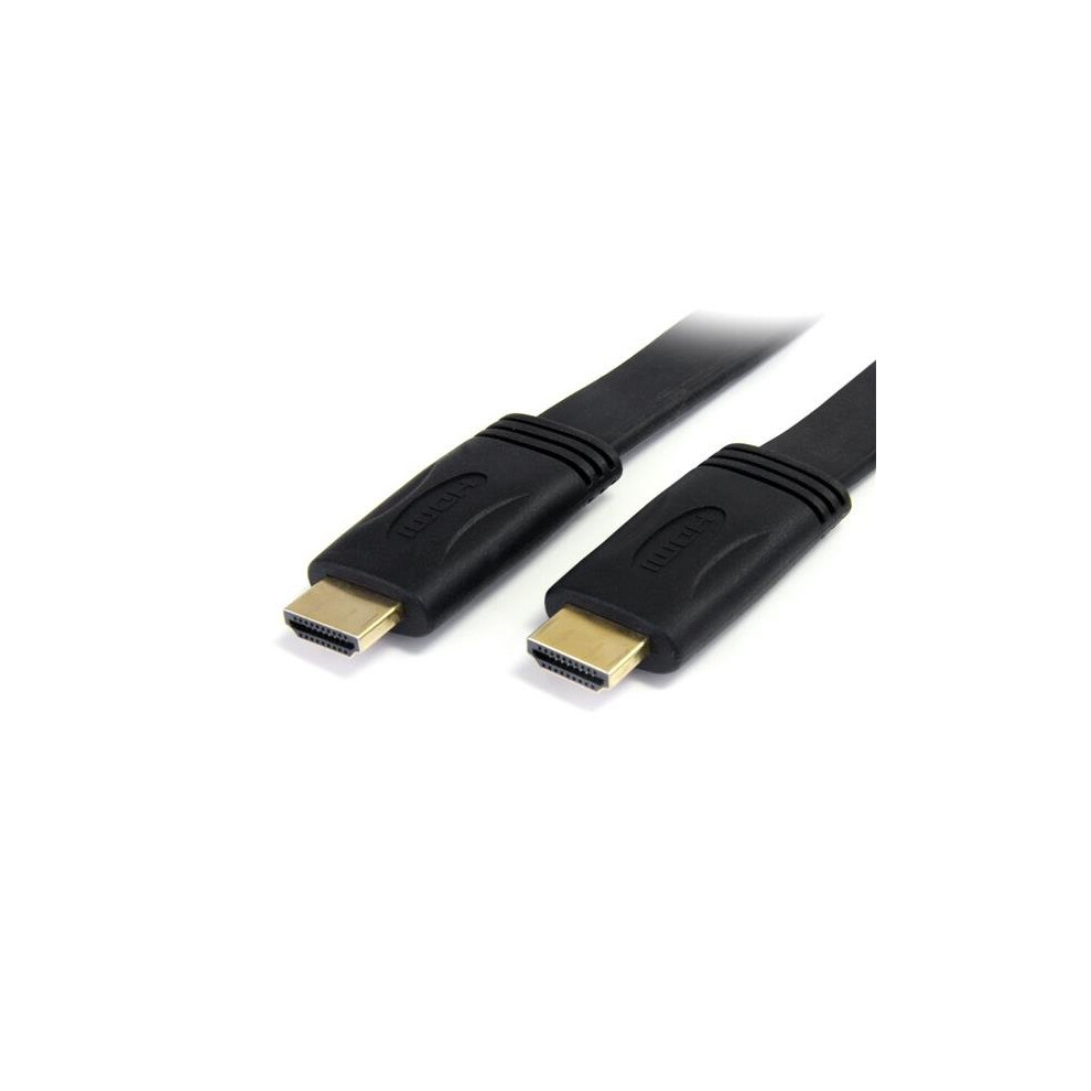 StarTech.com 5m Flat High Speed HDMICable with Ethernet - Ultra HD 4k x 2k HDMI Cable - HDMI to HDMI M/M