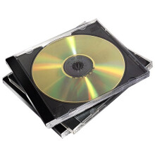 Fellowes 98310 Jewel case 2discs Black,Transparent