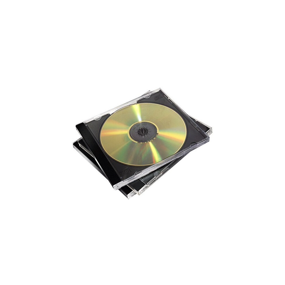 Fellowes 98310 Jewel case 2discs Black,Transparent