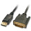 Lindy 41491 2m DisplayPort HDMI Black video cable adapter 1