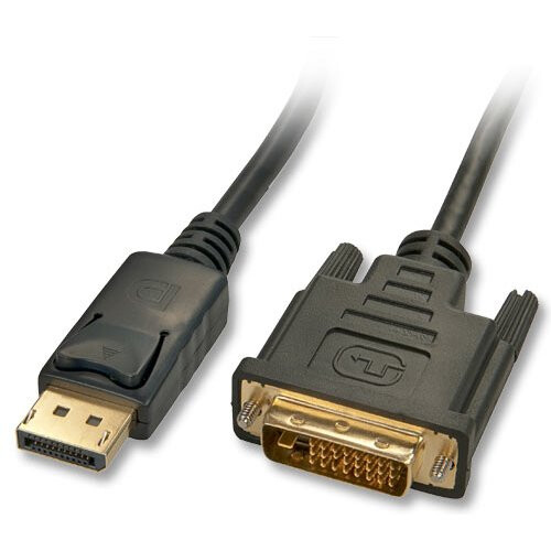 Lindy 41491 2m DisplayPort HDMI Black video cable adapter