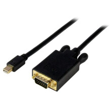 StarTech.com 6 ft Mini DisplayPort to VGA Adapter Converter Cable - mDP to VGA 1920x1200 - Black video cable adapter