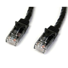 Cable de red STARTECH Cat6 Gigabit UTP - Sin gancho - 10 m - Cable Ethernet RJ45 a prueba de enganches - Cable de conexión macho/macho - Negro