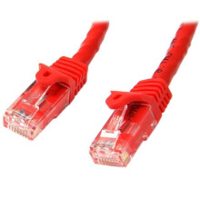 Cable de red Cat6 UTP sin gancho de 10 m - STARTECH - Rojo - M/M - Cable Ethernet RJ45 anti-enganche