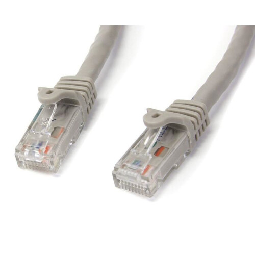 StarTech.com StarTech.com 5m Gray Gigabit Snagless RJ45 UTP Cat6 Patch Cable - 5 m Patch Cord