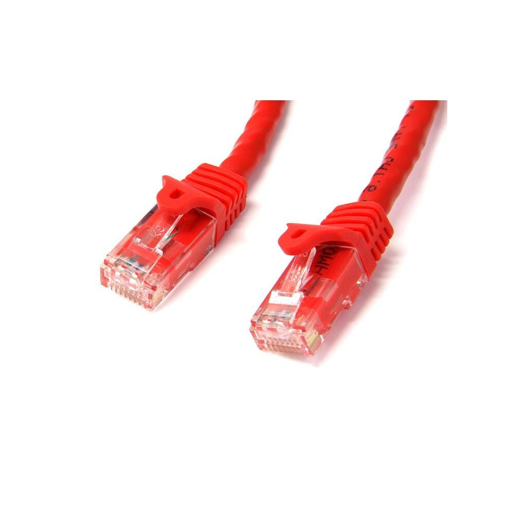 StarTech.com 3m Red Gigabit Snagless RJ45 UTP Cat6 Patch Cable - 3 m Patch Cord