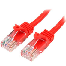 StarTech.com 45PAT50CMRD 0.5m Cat5e U/UTP (UTP) Red networking cable