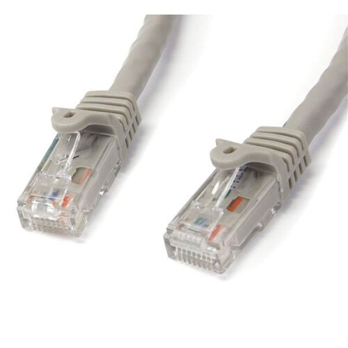 StarTech.com StarTech.com 1m Gray Gigabit Snagless RJ45 UTP Cat6 Patch Cable - 1 m Patch Cord