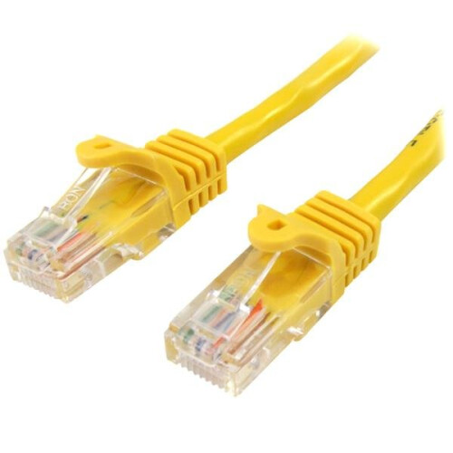 StarTech.com StarTech.com 45PAT50CMYL 0.5m Cat5e U/UTP (UTP) Yellow networking cable