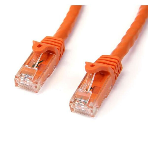 StarTech.com StarTech.com 2m Orange Gigabit Snagless RJ45 UTP Cat6 Patch Cable - 2 m Patch Cord