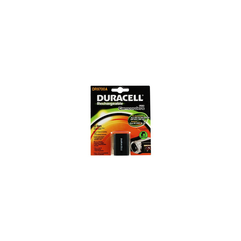 Duracell Camcorder Battery 7.4V 650Mah Lithium-Ion (Li-Ion) 650Mah 7.4V Rechargeable Battery