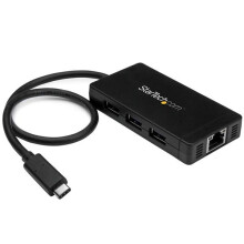 Hub USB 3.0 - STARTECH - USB-C - 3 porte USB-A - Gigabit Ethernet - Compatto e leggero