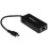 StarTech.com Verkkoadapteri - STARTECH - USB-C:stä RJ45:een - Gigabit Ethernet - Lisä-USB-portti - Musta 1