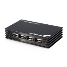 Konzentrator (Hub) - STARTECH.COM - 4-Port Kompakt Schwarz USB 2.0 - Erweiterung für Desktop-Computer