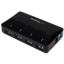 STARTECH Hub USB 3.0 met 4 poorten plus een aparte oplaadpoort - USB-hub met snellader - 1x 2,4 A