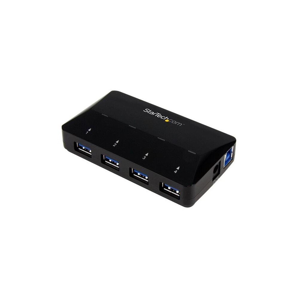 StarTech.com 4-Port USB 3.0 Hub plus Dedicated Charging Port - 1 x 2.4A Port