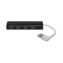 Belkin 4- Port Travel USB 2.0 HUB Ultra-Slim - Black (F4U042BT)