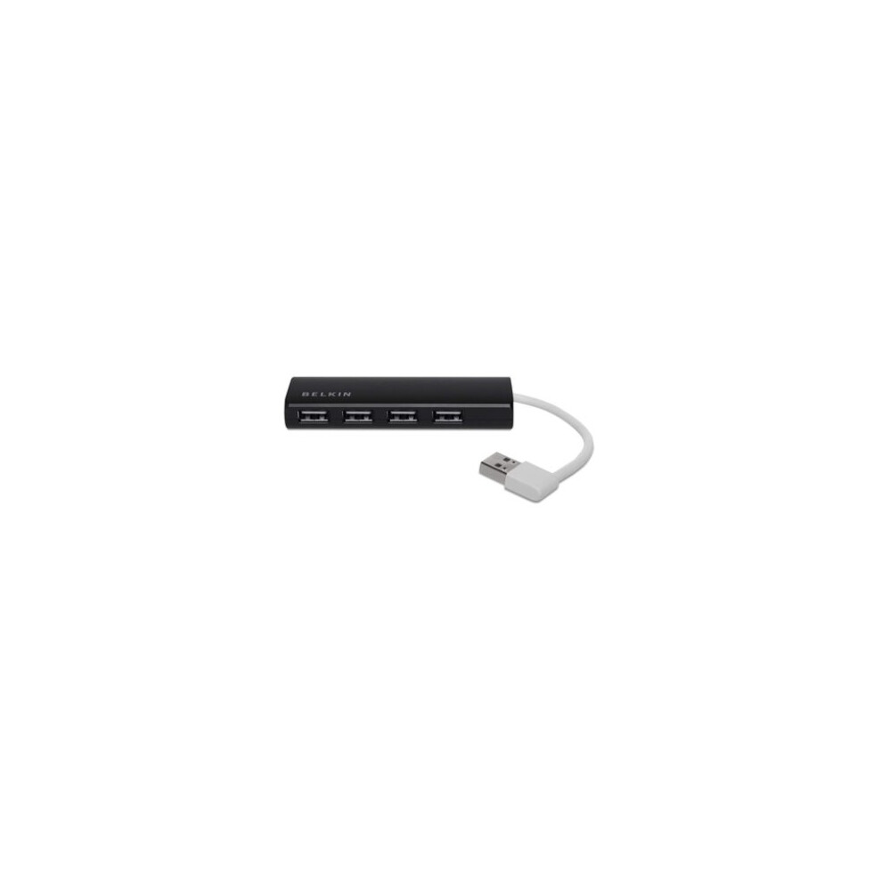 Belkin 4- Port Travel USB 2.0 HUB Ultra-Slim - Black (F4U042BT)