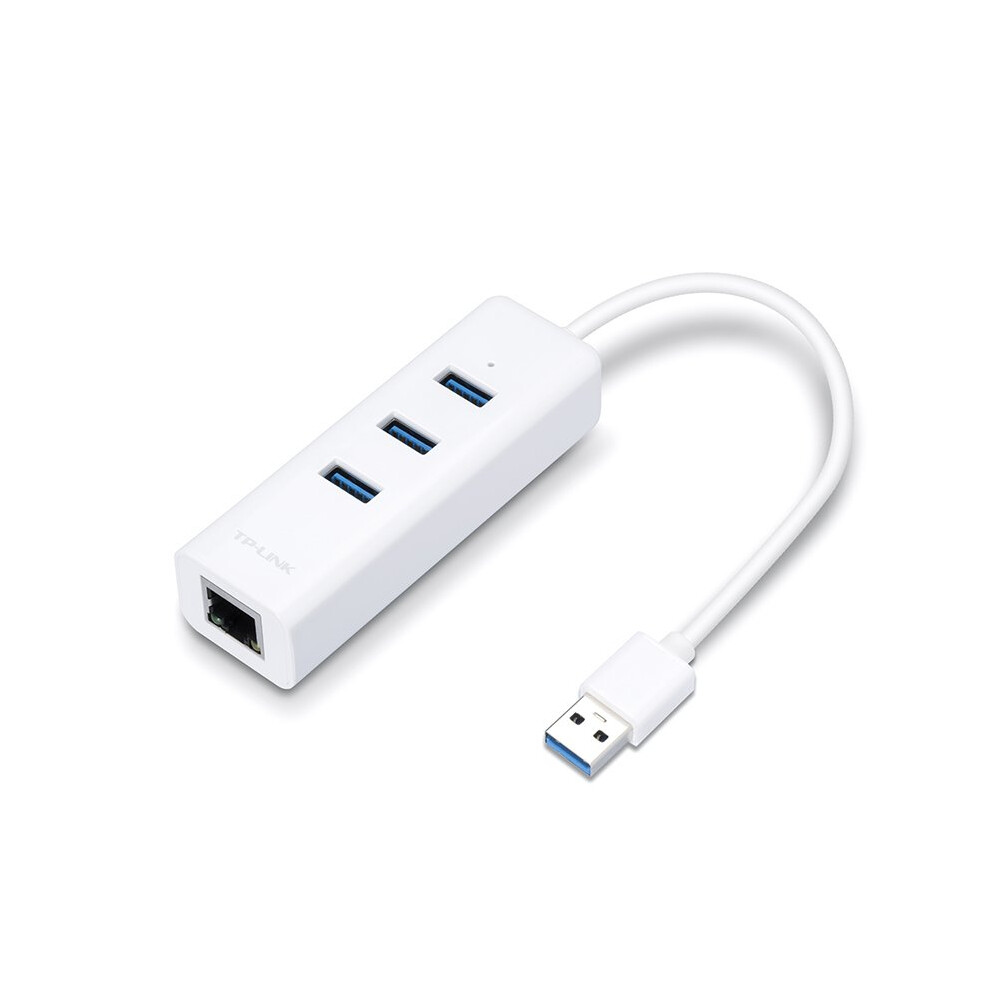 TP-LINK UE330 USB 3.0 (3.1 Gen 1) Type-A 1000Mbit/s White interface hub