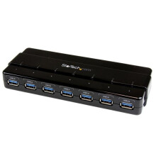 HUB - STARTECH.COM - ST7300USB3B - USB 3.0 keskitin / keskitin virtalähteellä - 7 porttia