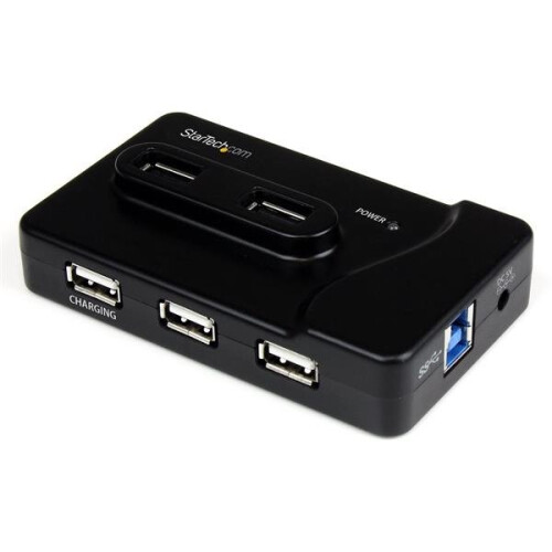 StarTech.com Hub USB STARTECH 3.0 / 2.0 combinado de 6 puertos - Concentrador USB con puerto de carga de 2A - 2x USB 3.0 4x USB 2.0