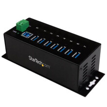 Hub USB 3.0 - STARTECH - ST7300USBME - 7 ports - Protection ESD - Montage sur rail DIN