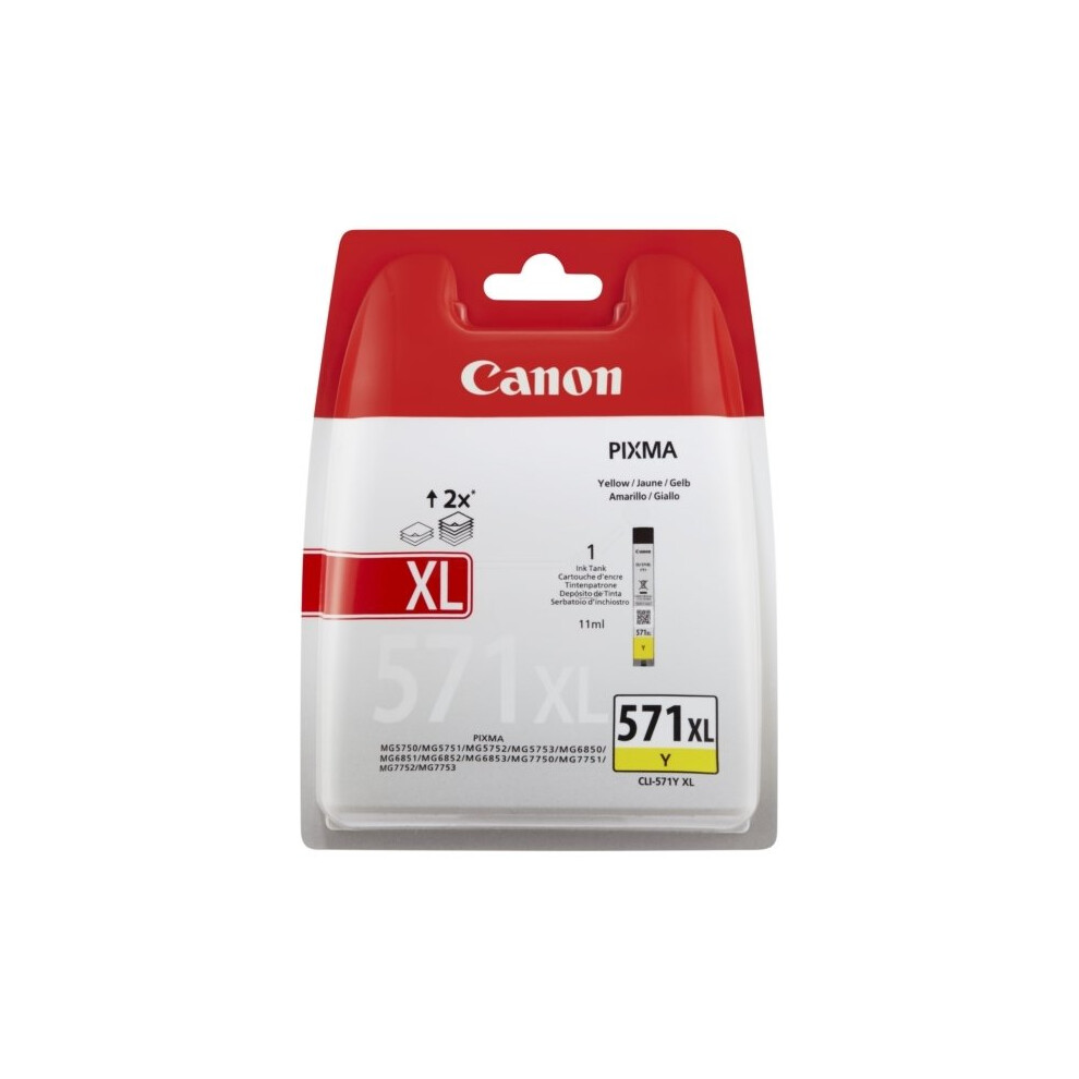 Canon 0334C004 (571 YXL) Ink cartridge yellow, 680 pages, 11ml