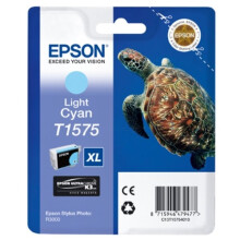 EPSON Cartouche d'encre T1575 Cyan clair - Tortue (C13T15754010)