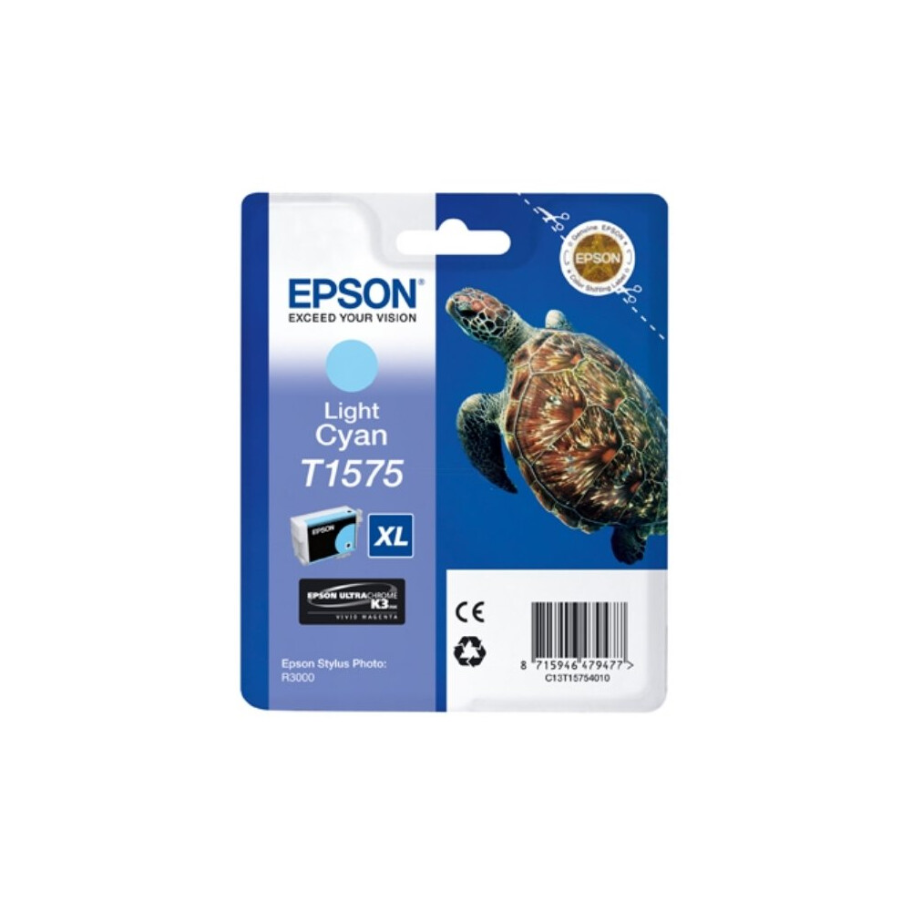 Epson Lightcyan T1575 Light Cyan Original Ink Cartridge (T15754010) (Turtle) - Image 10