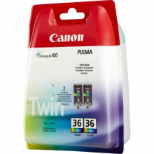Canon 1511B018 (CLI-36) Ink cartridge color, 249 pages, 12ml, Pack qty 2