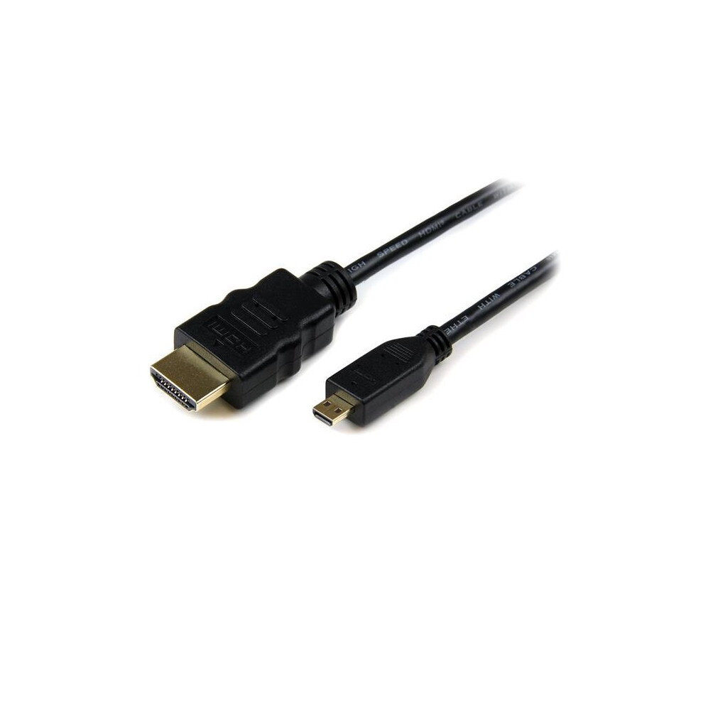 StarTech.com 2m High Speed HDMI Cable with Ethernet - HDMI to HDMI Micro - M/M