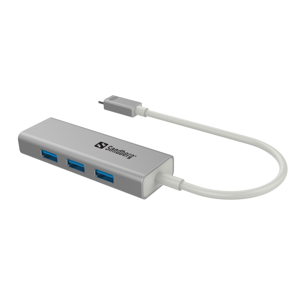Sandberg Weiß Usb-C Hub – 3X Usb 3.0 + Pd 136-03 - Bild 5