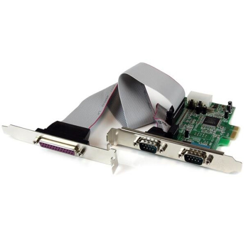 StarTech.com Scheda PCI Express 2 Porte Seriali RS232 e 1 Porta Parallela - UART 16550 - STARTECH - PC