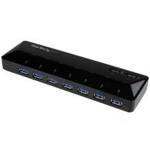 STARTECH Hub USB 3.0 - 7 ports dédiés à la charge - Concentrateur USB avec station de charge rapide - 2x 2,4 A