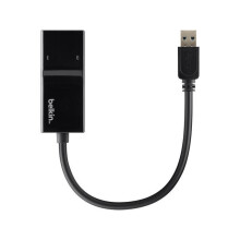 USB 3.0 Netwerkadapter - Belkin - Gigabit Ethernet - SuperSpeed - Zwart - 10/100/1000Mbps