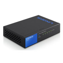 Linksys LGS105-UK Unmanaged Gigabit Ethernet (10/100/1000) Black network switch