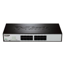 D-Link DES-1016D Unmanaged Fast Ethernet (10/100) Black