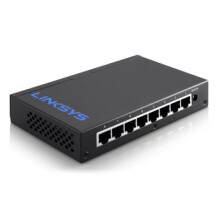 Linksys LGS108-UK Unmanaged Gigabit Ethernet (10/100/1000) Black network switch