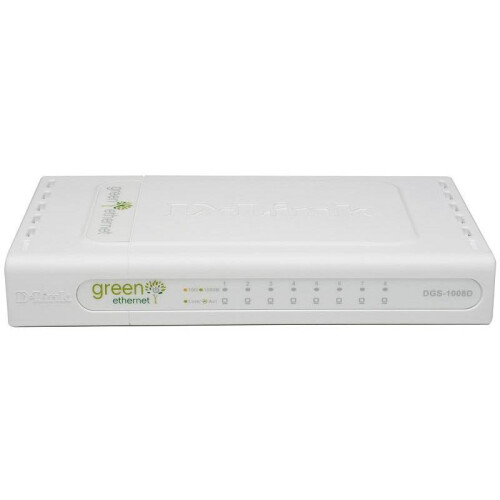 D-Link DGS-1008D/E Unmanaged White network switch