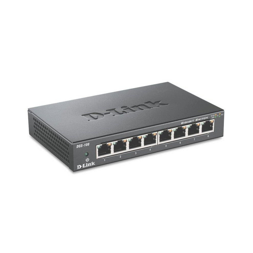 D-Link Dgs-108 8-Port Gigabit Switch Größe 8 Schwarz - Bild 10
