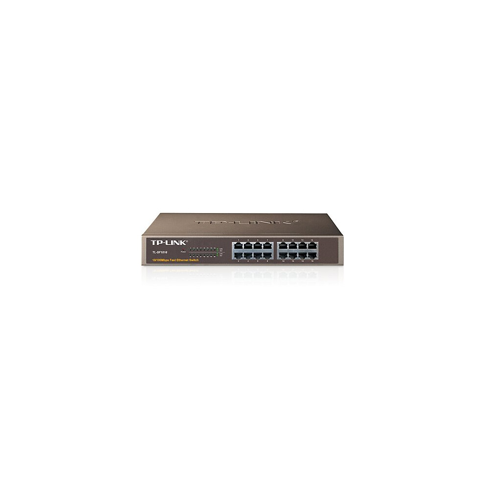 TP-LINK 16-Port 10/100Mbps Fast Ethernet Switch Unmanaged Black