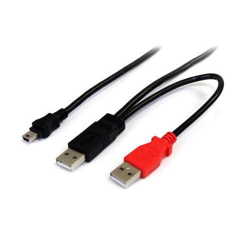 StarTech.com StarTech.com 6 ft USB Y Cable for External Hard Drive - USB A to mini B