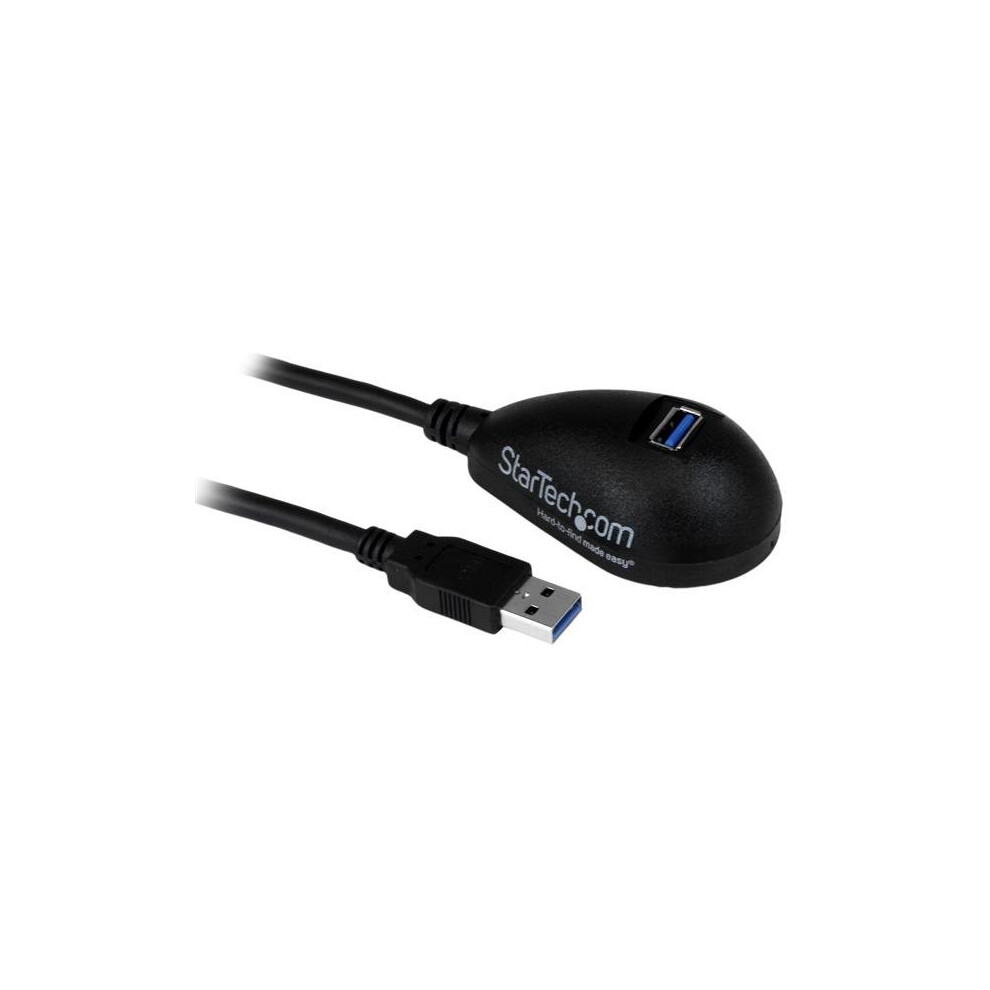 StarTech.com 5 ft Black Desktop SuperSpeed USB 3.0 Extension Cable - A to A M/F
