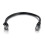C2G 0.5m Cat6 Booted Unshielded (UTP) Network Patch Cable - Black 1