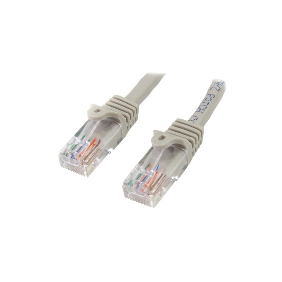StarTech.com 45PAT50CMGR 0.5m Cat5e U/UTP (UTP) Grey networking cable