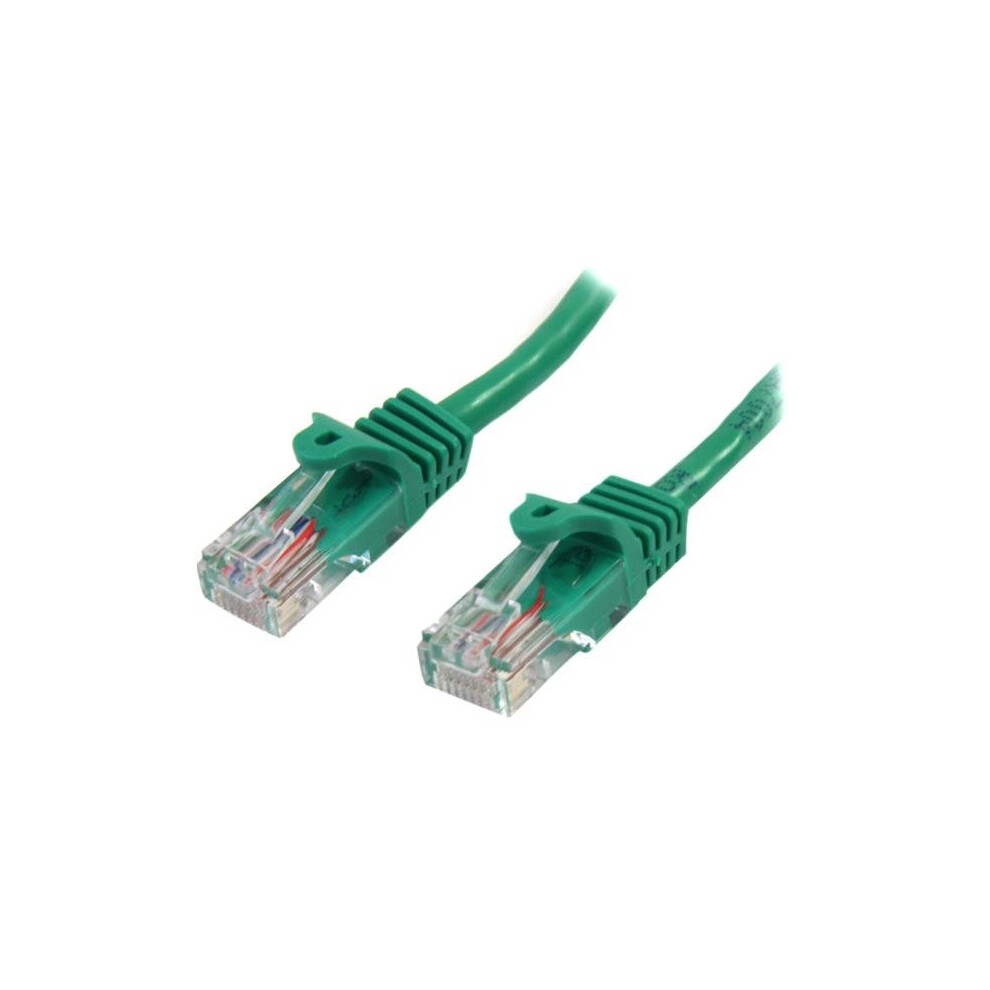 StarTech.com 45PAT5MGN 5m Cat5e U/UTP (UTP) Green networking cable