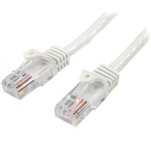 StarTech.com StarTech.com 45PAT5MWH 5m Cat5e U/UTP (UTP) White networking cable
